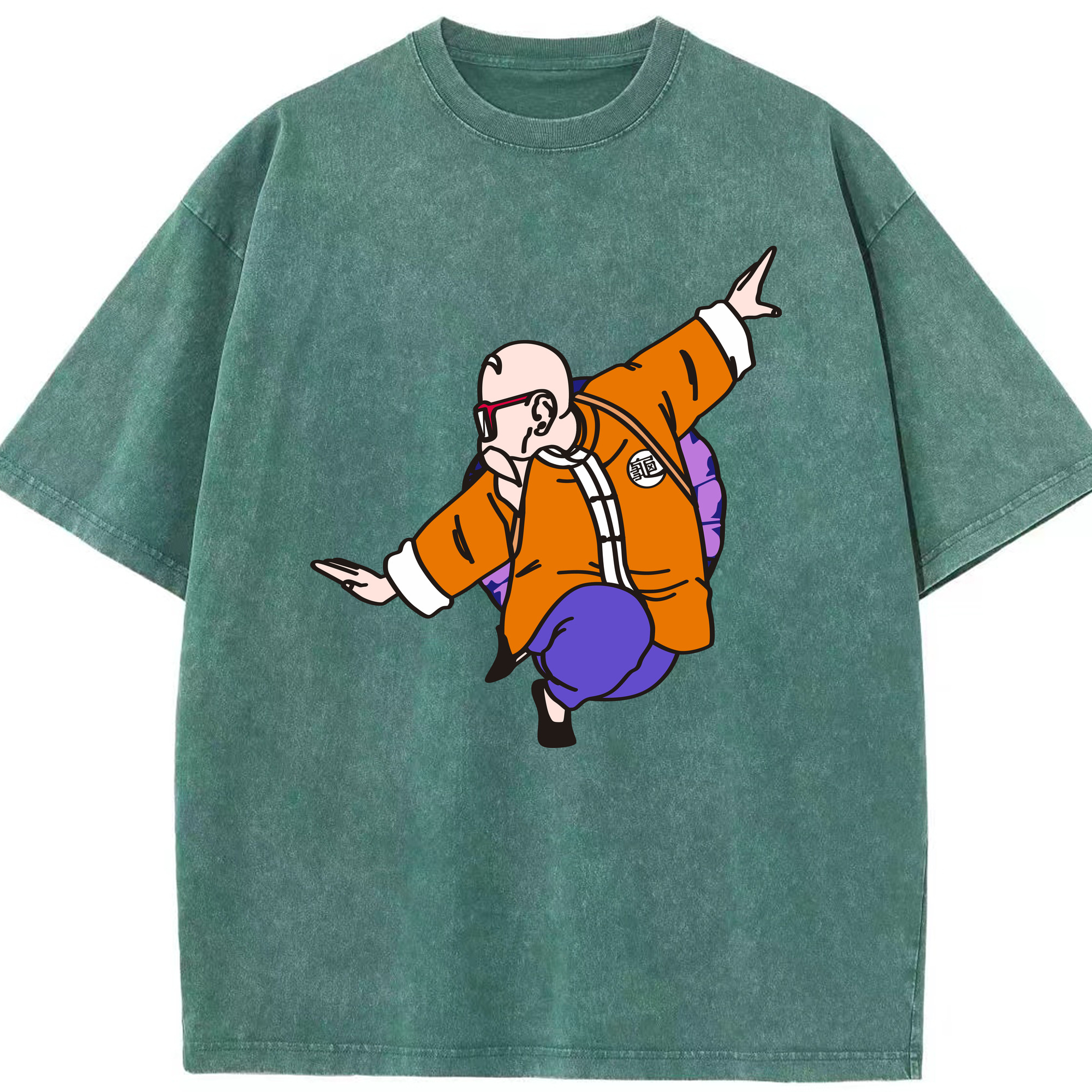 （画像用） ドラゴンボール 亀仙人（かめせんにん） DRAGON BALL Master Roshi Kame Sennin 綿100% ヴィンテージ風 半袖Tシャツ（フロントプリント）